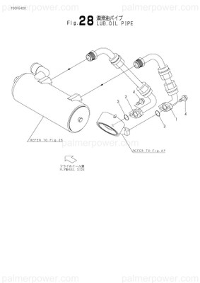 Order YANMAR 119775-39121 Pipe Assy, Cooler In