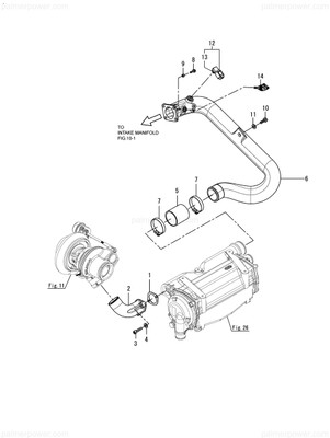 Order YANMAR 120660-18820 Duct, Compressor Out