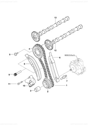 Order YANMAR 165000-69190 Tensioner, Chain