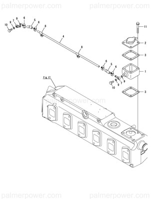 Order YANMAR 119581-44800 Hose, Cw