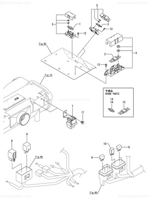 Order YANMAR 119798-77100 Fuse, 32V-300A