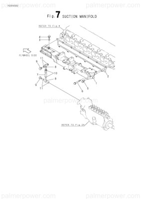 Order YANMAR 119593-12111 Gasket, Manifold