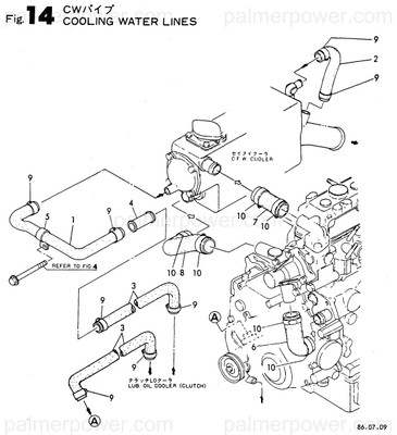 Order YANMAR 128291-49020 Pipe, Sea Water B