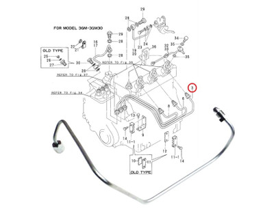 Order YANMAR 128390-59810 Pipe Assy, Injection