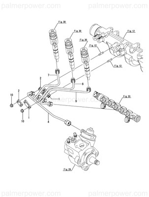 Order YANMAR 129677-59840 Pipe, Injection No.4