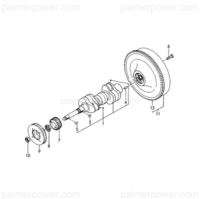 Order YANMAR 121574-21500 Bolt, Flywheel L=45