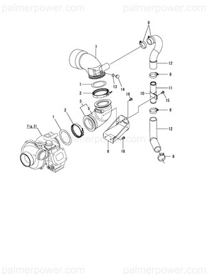 Order YANMAR 119581-49230 Pipe, Sw