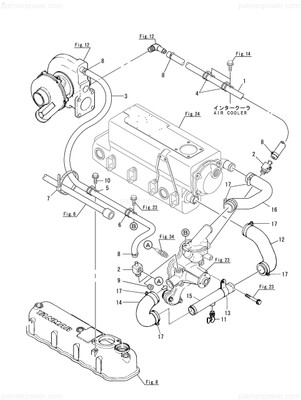 Order YANMAR 129693-44561 Pipe, Turbine Outlet