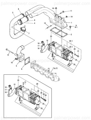 Order YANMAR 129474-18130 Hose, Air Duct Inlet