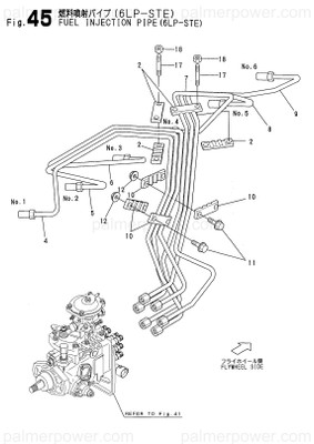 Order YANMAR 119775-59830 Pipe Assy, Injection