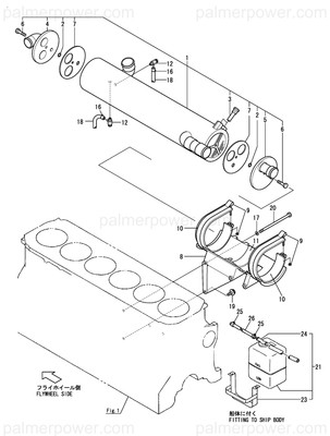 Order YANMAR 119595-44050 Bracket, Cooler