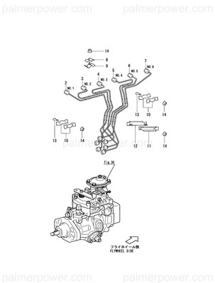 Order YANMAR 119770-00850 Pipe Assy, Injection