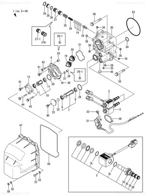 Order YANMAR 196350-02411 Cover Assy, Pump