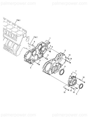 Order YANMAR 119578-01940 Cover, Timer