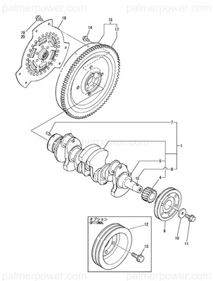 Order YANMAR 119171-21650 V-Pulley, Crankshaft