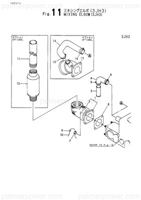 Order YANMAR 129170-13000 Bend, Exhaust