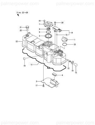 Order YANMAR 129675-11351 Bonnet Assy, Head