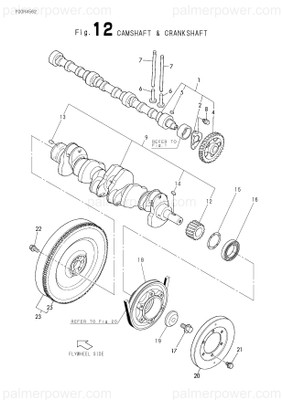 Order YANMAR 119593-14002 Camshaft Assy
