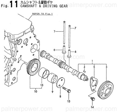 Order YANMAR 129472-14000 Camshaft Assy