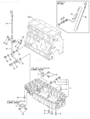 Order YANMAR 129673-01700 Oil Pan Assy