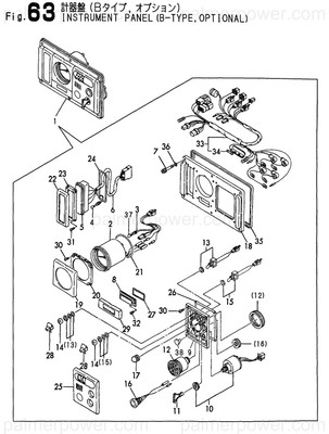Order YANMAR 119175-91131 Panel, Instrument B