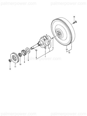 Order YANMAR 128171-21590 Flywheel Assy