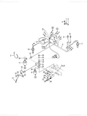 Order YANMAR 119595-77820 Harness, Wire Engine