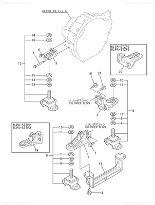 Order YANMAR 119778-08502 Support