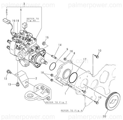 YANMAR 119773-51980 Solenoid, Fuel Cut | PalmerPower