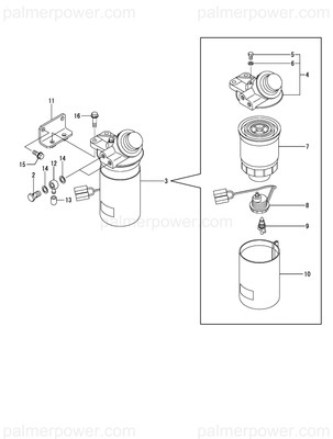 Order YANMAR 119172-55811 Case Kit, Fo Filetr