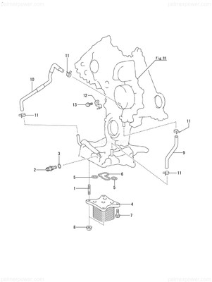 Order YANMAR 119798-33110 Gasket, Cooler