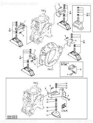 Order YANMAR 119175-08120 Foot, Mounting R