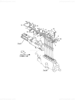 Order YANMAR 119595-59762 Pipe, Injection No.6
