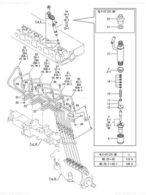 Order YANMAR 119593-59830 Pipe Assy, Injection