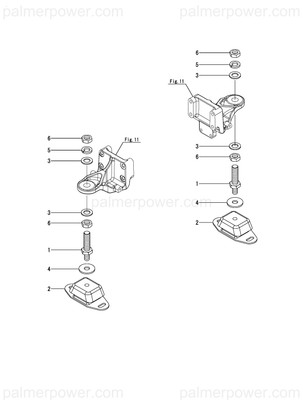 YANMAR 119175-44200 Clamp, Bolt | PalmerPower