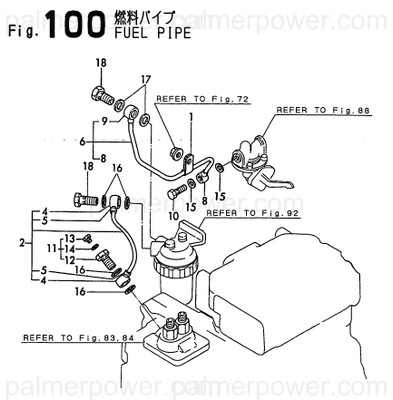 Order YANMAR 128290-59080 Pipe Assy, Fuel B