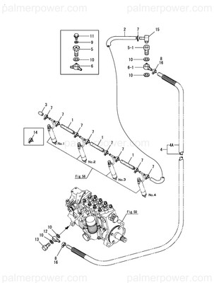 Order YANMAR 129495-59561 Hose, Fuel Return
