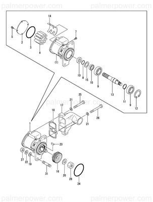 Order YANMAR X0534107 Circlip