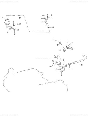 Order YANMAR 119798-49700 Gasket, Water Outlet