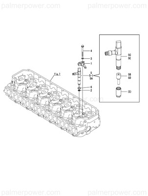 YANMAR 119578-11840 Sleeve, Nozzle | PalmerPower