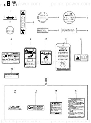 Order YANMAR 177075-02550 Label, Oil