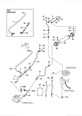 Order YANMAR 120660-55350 Hose, Filter Outlet