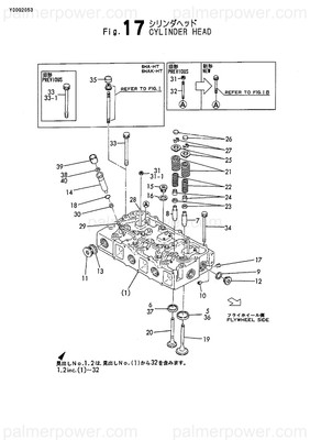 Order YANMAR 126650-11080 Seat, Intake Valve