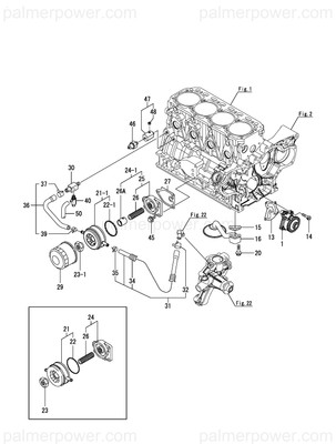 Order YANMAR 129C00-32000 Pump Assy, Oil