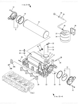 Order YANMAR 129672-44100 Cover Assy, B