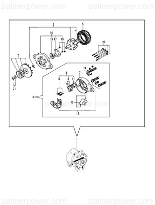 Order YANMAR XL225G6500 Pulley Assy