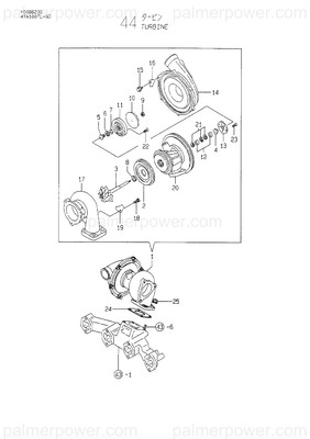 Order YANMAR 119101-18020 Turbine, Rhb52