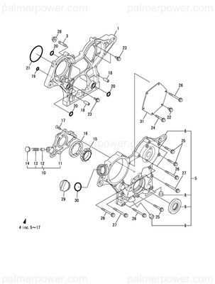 Order YANMAR 119717-01501 Case, Gear