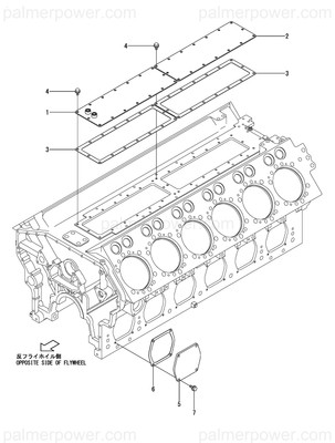 Order YANMAR 148960-01400 Gasket, Side Cover