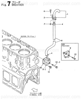 Order YANMAR 126415-03100 Pipe Assy, Breather